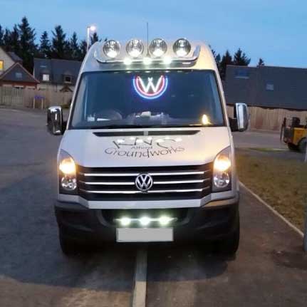 VW Truck light LED logo