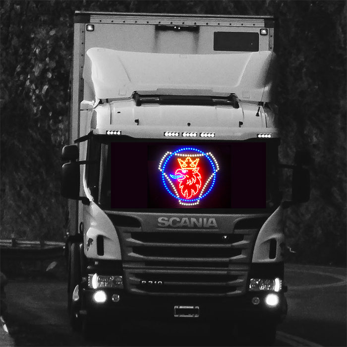 SCANIA Truck light LED logo